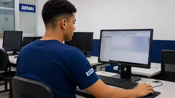 Senai anuncia auxílio de R$ 858 por mês para quem fizer cursos técnicos gratuitos